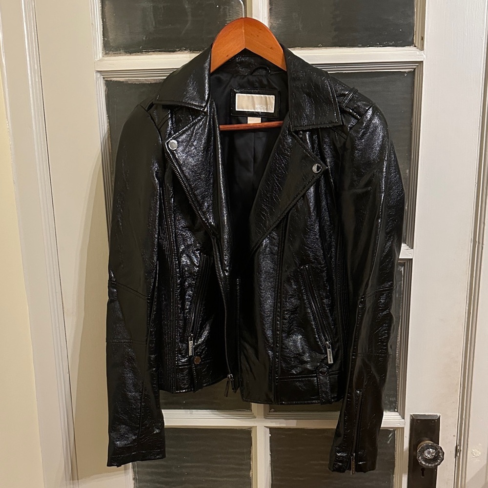 MICHAEL Michael Kors Black Faux Leather Jacket